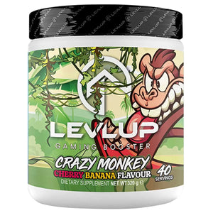 LevlUp Crazy Monkey (Cherry Banana Flavour) Gaming Booster 320g