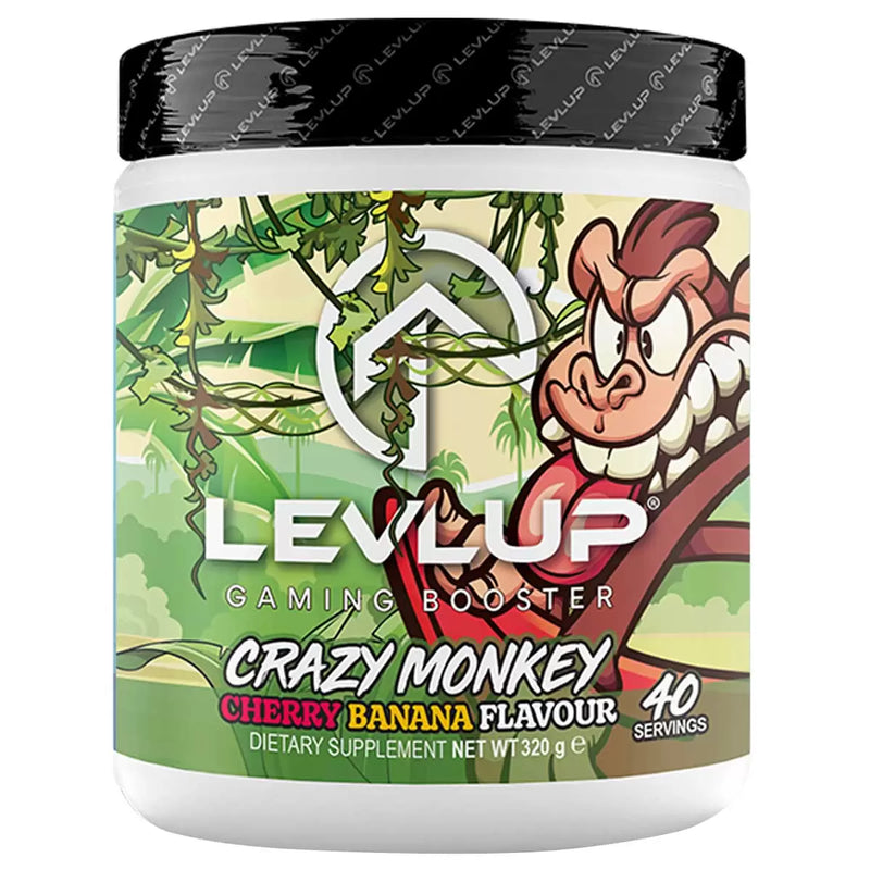 LevlUp Crazy Monkey (Cherry Banana Flavour) Gaming Booster 320g