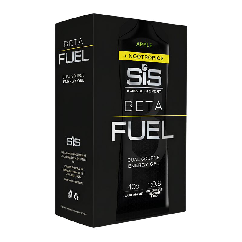 SiS BETA Fuel + Nootropics Energy Gel Apple 60ml 6 Pack