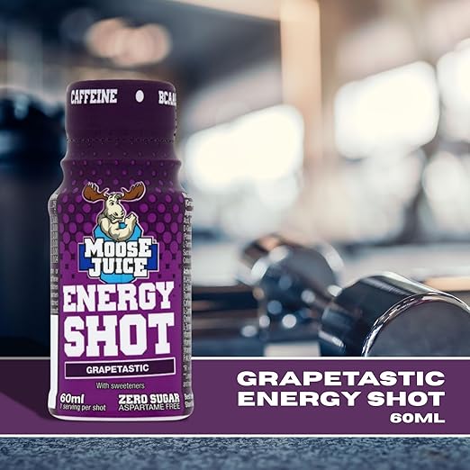 Moose Juice Energy Shot Grapetastic 60ml – Case of 12