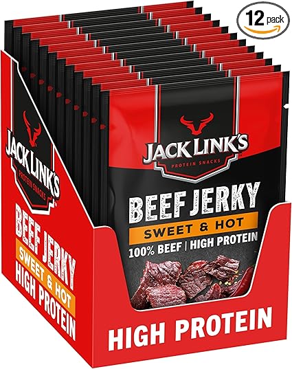 Jack Links Sweet & Hot Beef Jerky 25g - Case of 12
