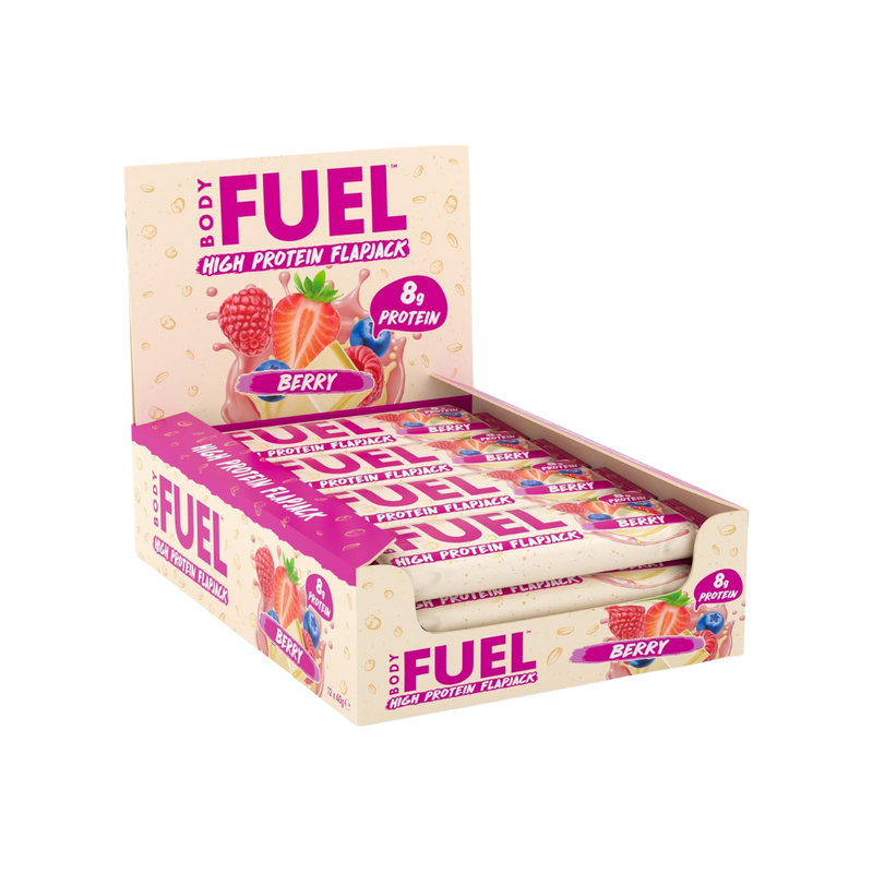 Applied Nutrition BODYFUEL High Protein Flapjack Berry 40g - Case of 12 [Best Before: 01/07/2026]