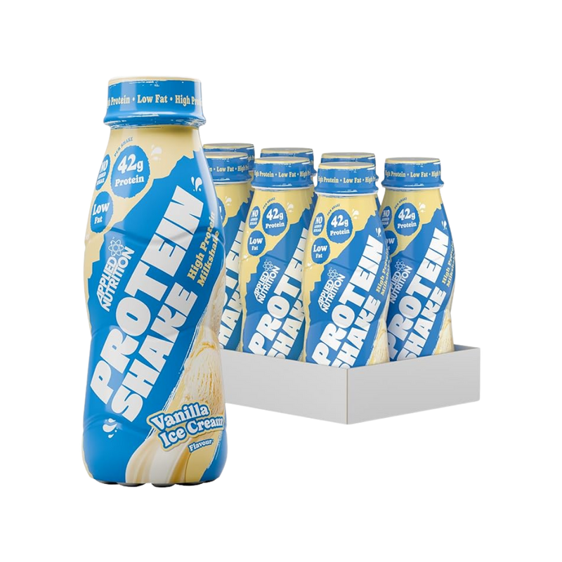 Applied Nutrition High Protein Shake Vanilla Ice Cream 330ml - Case of 8 [Best Before: 01/07/2026]