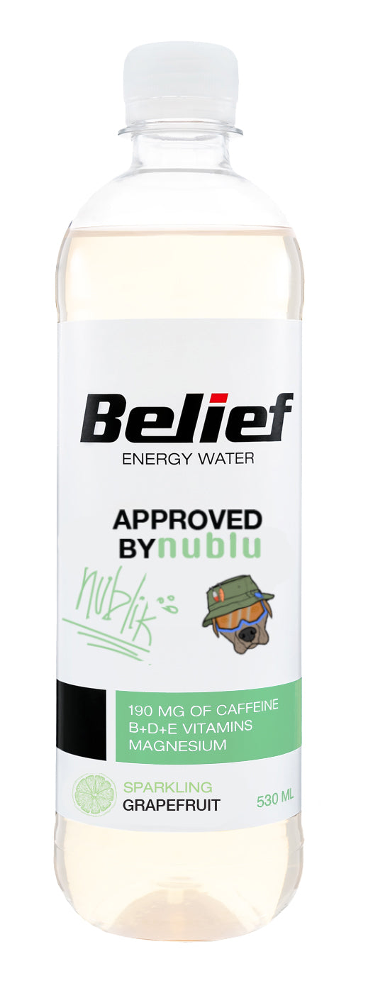 Belief Energy Water Grapefruit 530ml - Case of 12