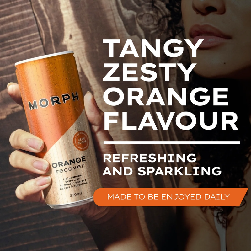 Morph Recover Zero Sugar Energy Drink Orange 330ml - Case of 12
