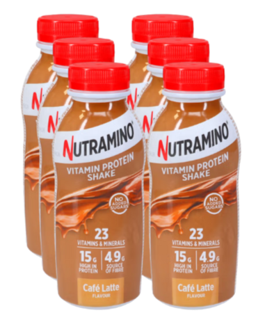 Nutramino Cafe Latte flavour Vitamin & Protein Shake 325ml - Case of 6 [Best Before: 30/09/2025]