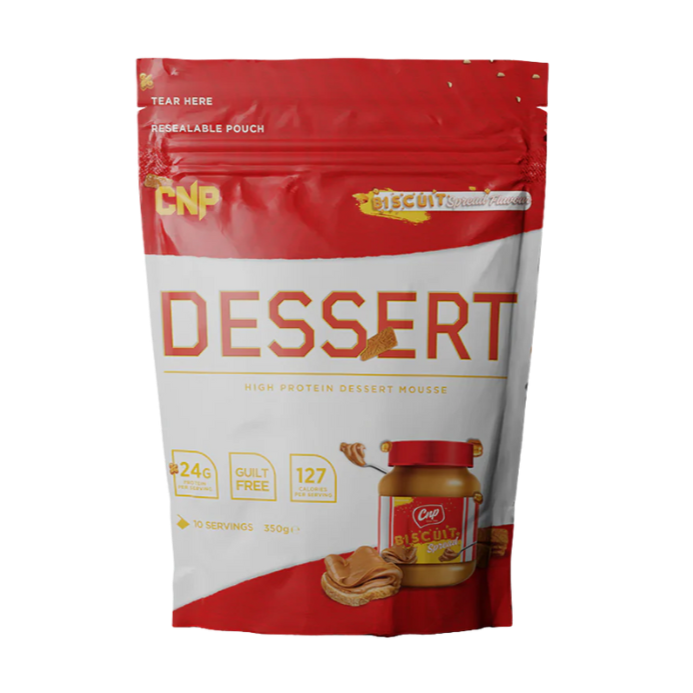CNP High Protein Dessert Mousse Biscuit Spread Flavour 350g [Best Before: 30/06/2025]