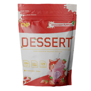 CNP High Protein Dessert Mousse, Strawberry Flavour 350g [Best Before: 30/06/2025]