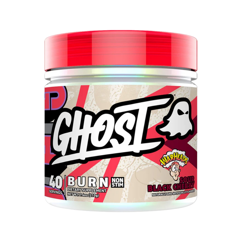 Ghost Burn Non-Stim Warheads Sour Black Cherry 210g - 40 servings [Best Before: 30/04/2025]