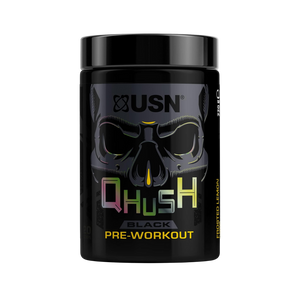 USN QHUSH Black Pre-Workout Frosted Lemon Flavour 220g