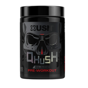 USN QHUSH Black Pre-Workout Berry Blaze Flavour 220g [Best Before: 27/12/2024]