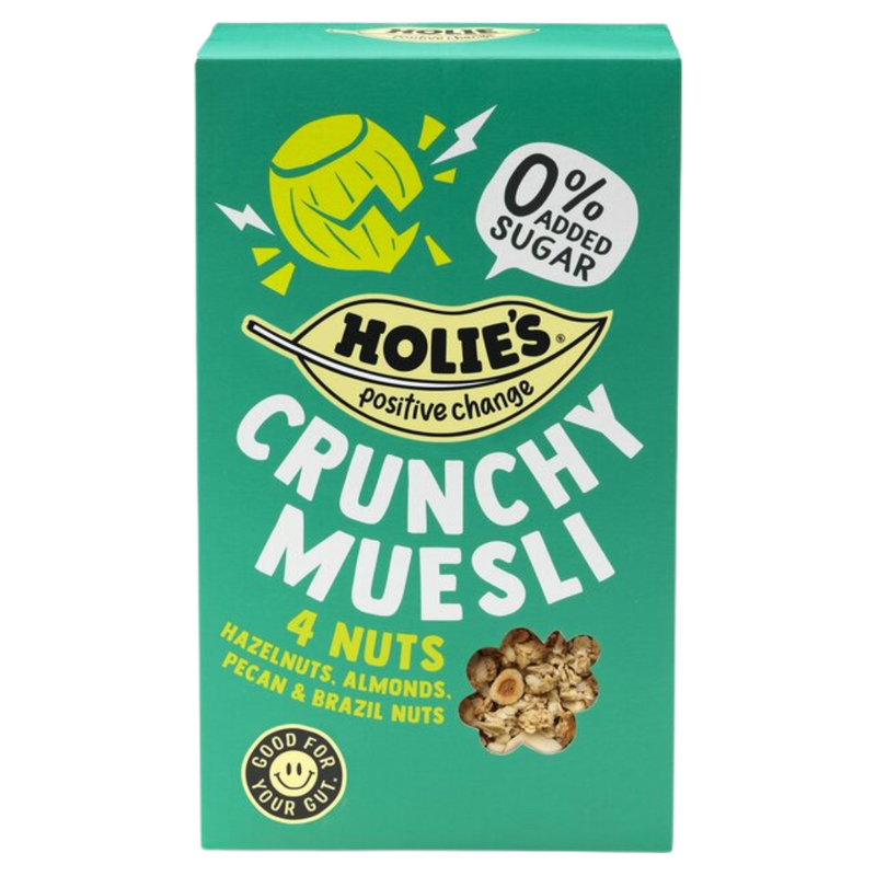 Holies 4 Nuts Crunchy Muesli 400g - Case of 6 [Best Before: 01/10/2025]