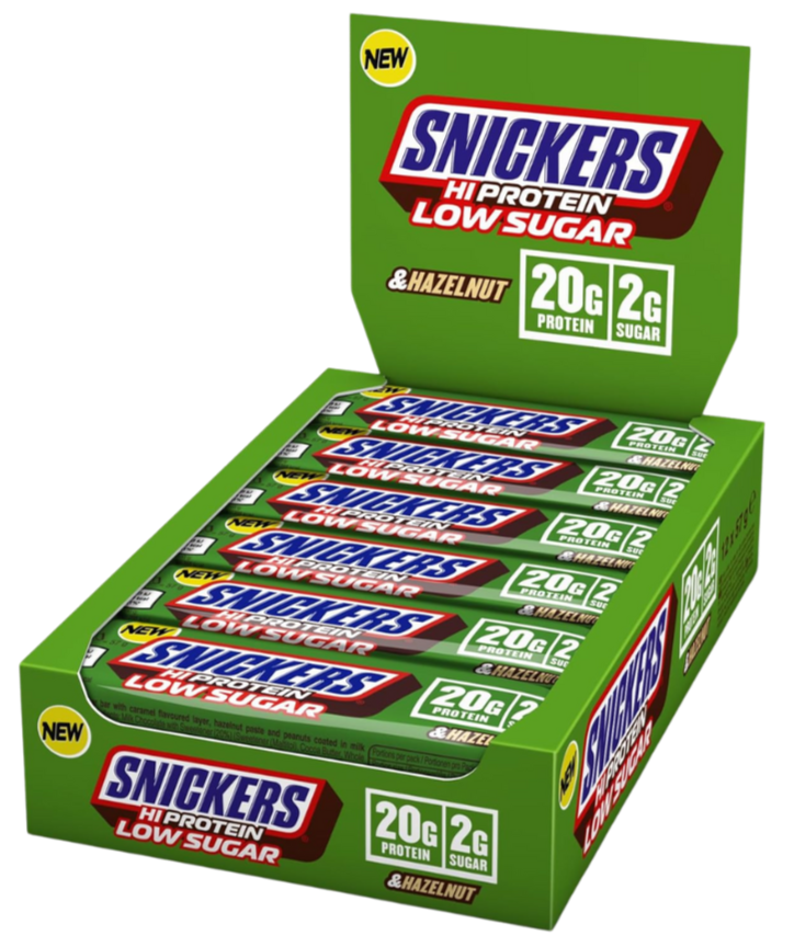 Snickers Hazelnut Hi Protein Bars 57g - Case of 12 [Best Before: 26/11/2025]