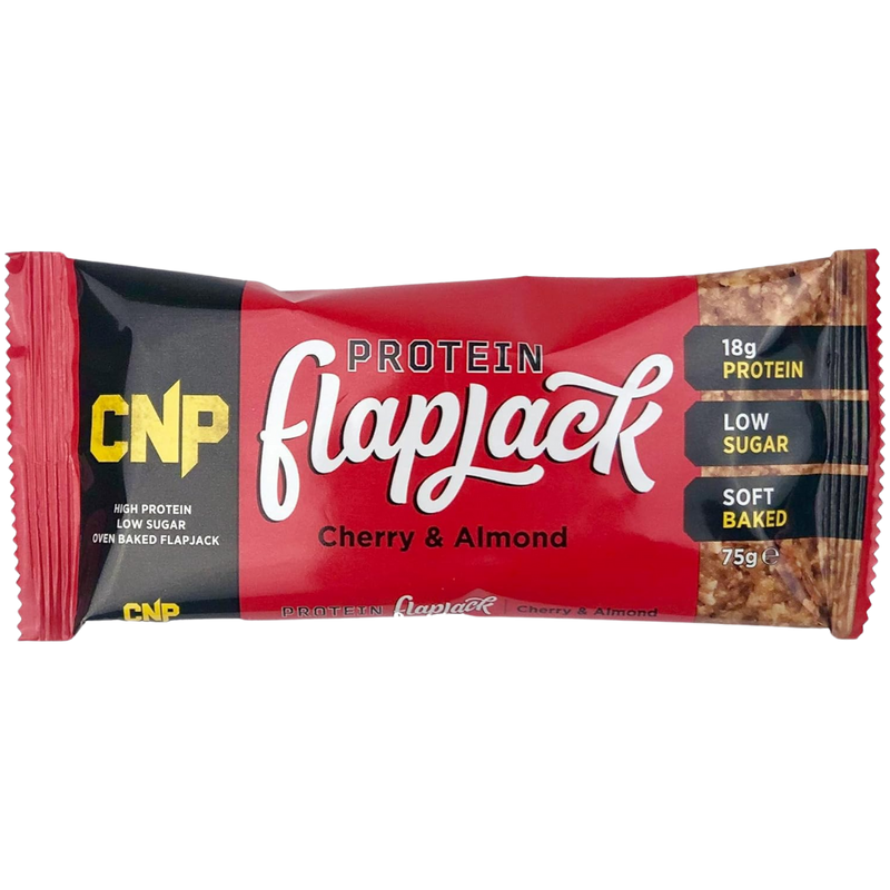 CNP Cherry & Almond Protein Flapjack 75g - Case of 12 [Best Before: 12/06/2025]