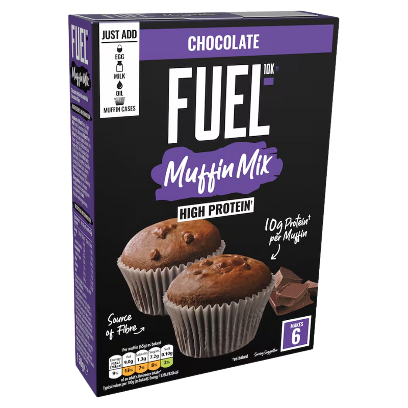 Fuel10k High Protein Chocolate Muffin Mix 150g - Case of 7 [Best Before: 31/05/2025]