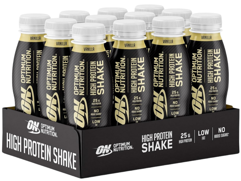 Optimum Nutrition Vanilla Flavour High Protein Shake 330ml - Case of 12 [Best Before: 24/02/2026]