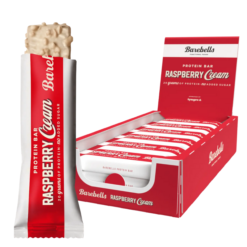 Barebells Raspberry Cream Protein bar 55g - Case of 12 [Best Before: 11/09/2025]