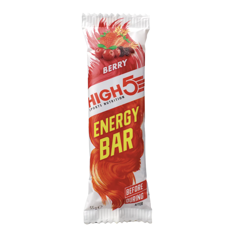 High5 Berry Flavour Energy bar 55g - Case of 12 [Best Before: 30/09/2025]
