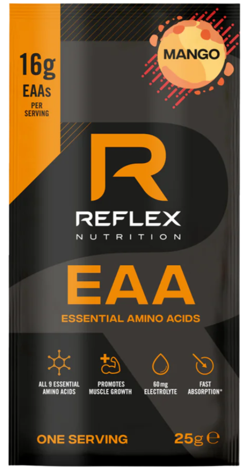 Reflex Nutrition Mango Flavour EAA (Essential Amino Acids) Single Serving 25g [Best Before: 30/09/2025]
