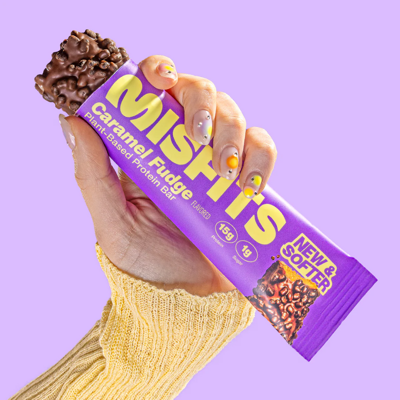 Misfits Caramel Fudge Protein bars 50g - Case of 15