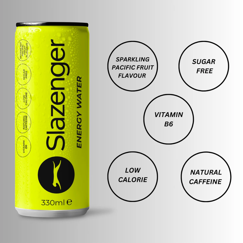 Slazenger Energy Water Tcal Pacific Fruits 330ml - Case of 12 [Best Before: 31/03/2026]