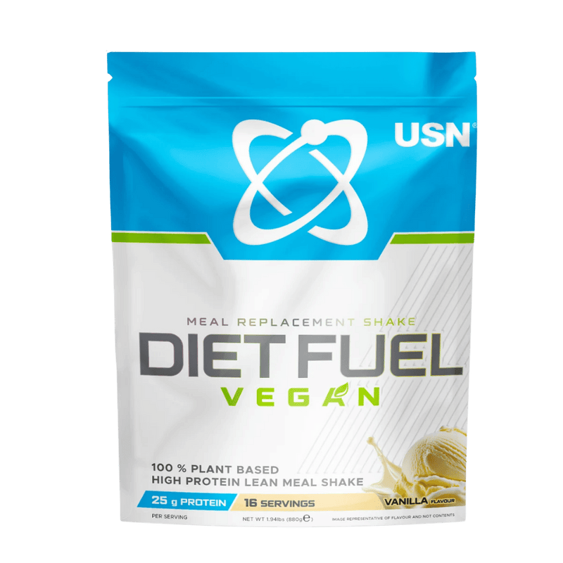 USN Diet Fuel Vegan Vanilla High Protein Meal Replacement Powder 880g [Best Before: 27/05/2026]