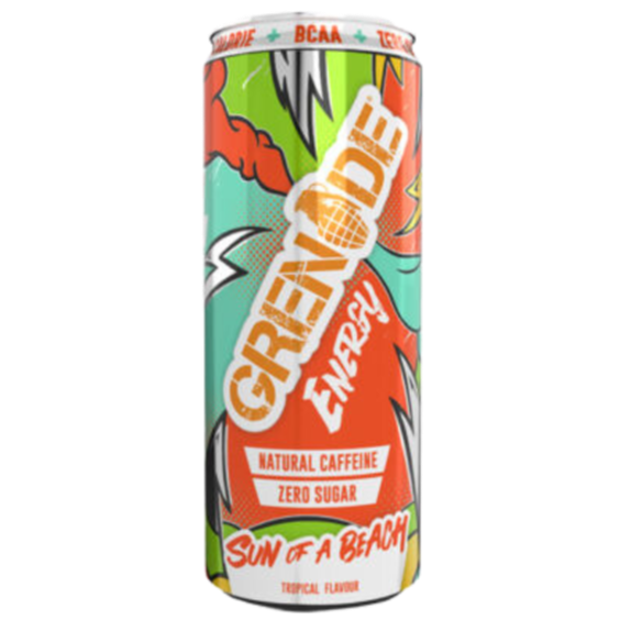 Grenade Sun Of A Beach Tropical Flavour Energy Drink 330ml [Best Before: 28/02/2025]