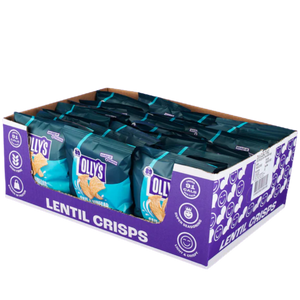 Olly's Salt & Vinegar flavour Lentil Crisps 20g - Case of 24