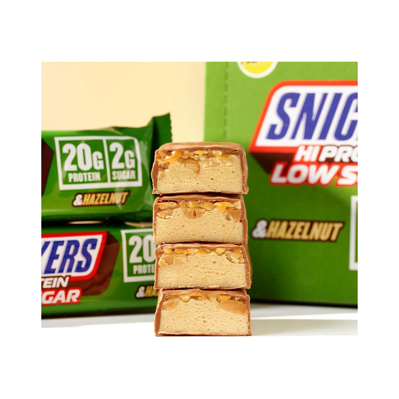 Snickers Hazelnut Hi Protein Bars 57g - Case of 12 [Best Before: 26/11/2025]