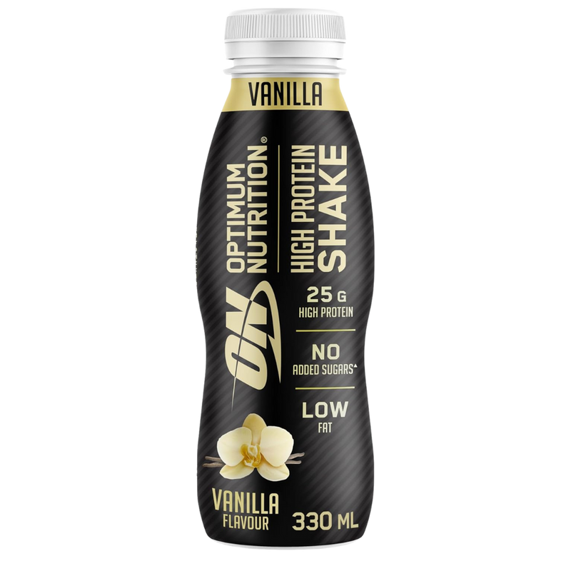 Optimum Nutrition Vanilla Flavour High Protein Shake 330ml - Case of 12 [Best Before: 24/02/2026]