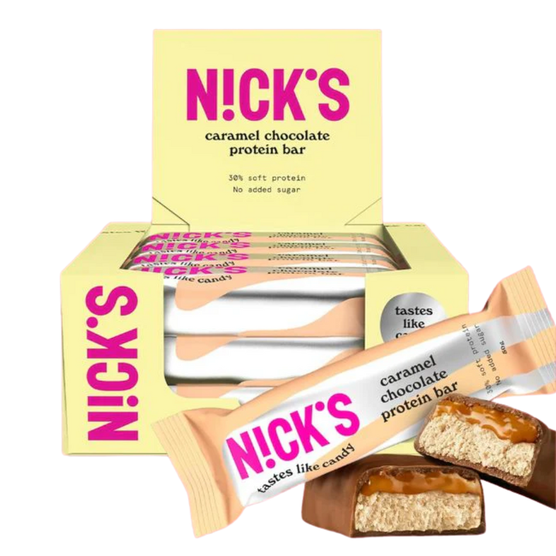 Nick's Caramel Chocolate Protein bar 50g - Case of 12