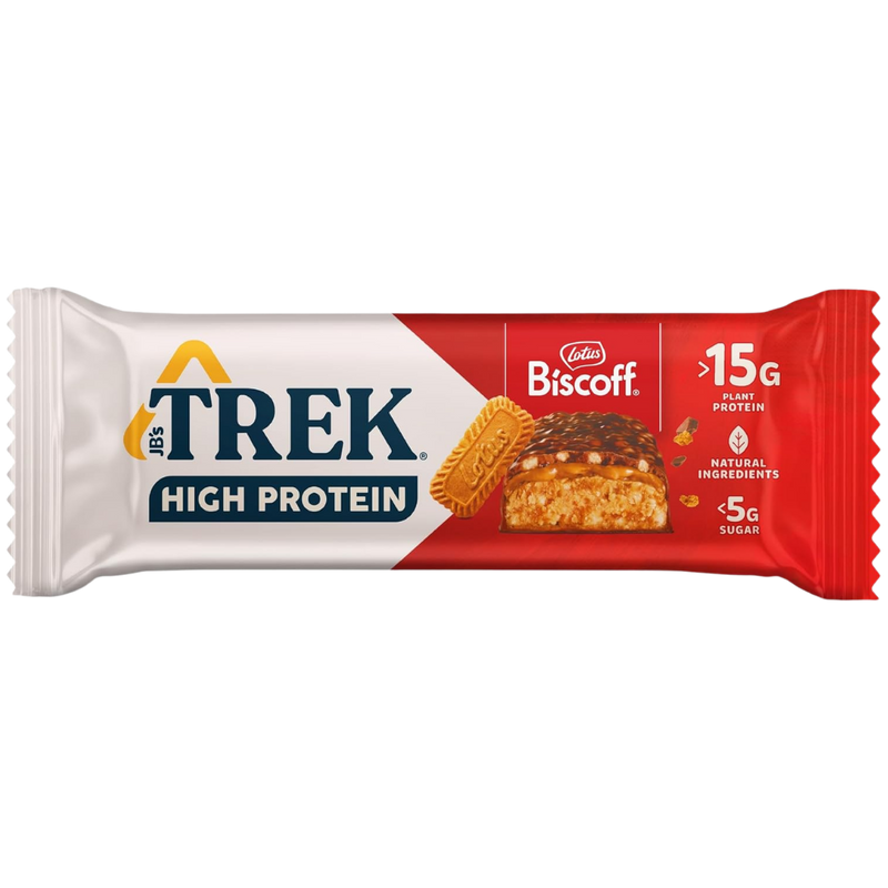 Trek High Protein Biscoff Protein bar 55g - Case of 12 [Best Before: 16/04/2026]