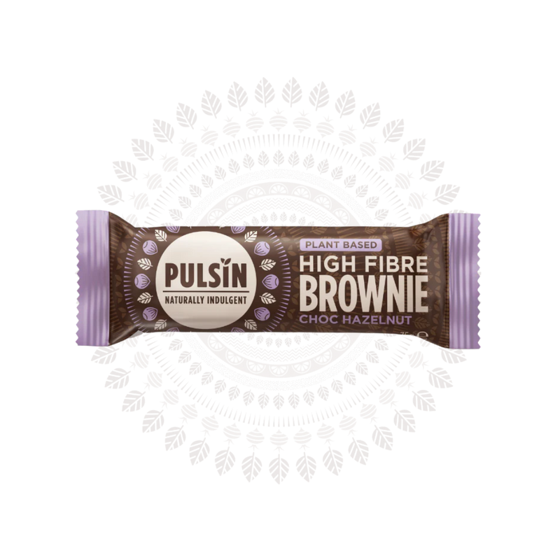Pulsin Plant Based High Fibre Brownie Choc Hazelnut 35g - Case of 18