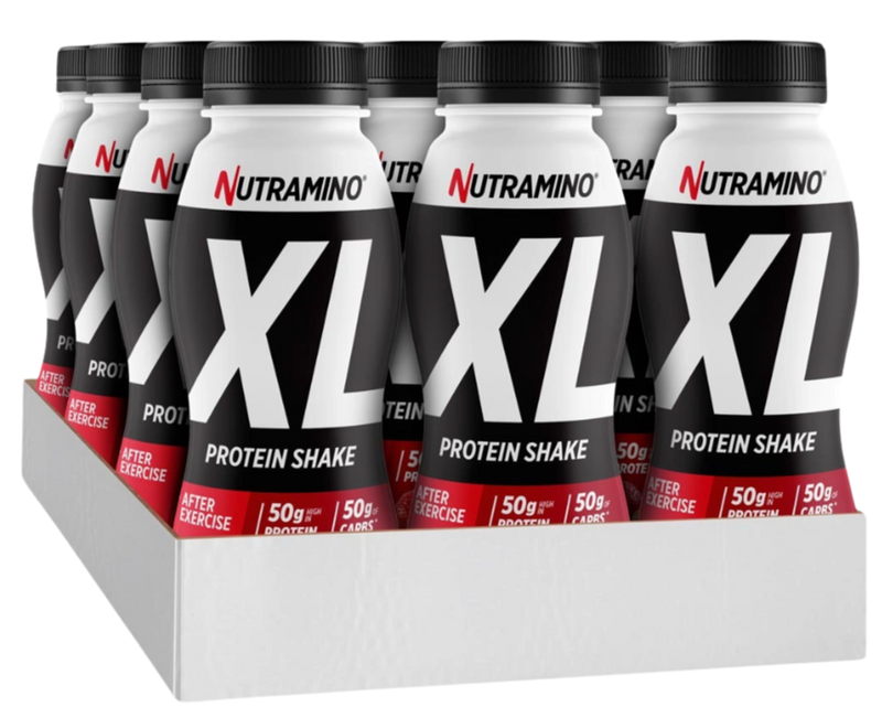 Nutramino XL Strawberry Flavour Protein Shake 475ml - Case of 12 [Best Before: 04/08/2025]