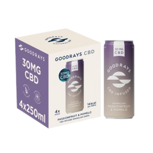 Goodrays Passion Fruit & Pomelo CBD Drink (4 x 250ml multipack)