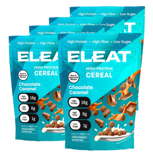 ELEAT Chocolate Caramel High Protein Cereal 250g - Case of 5 [Best Before: 14/11/2025]