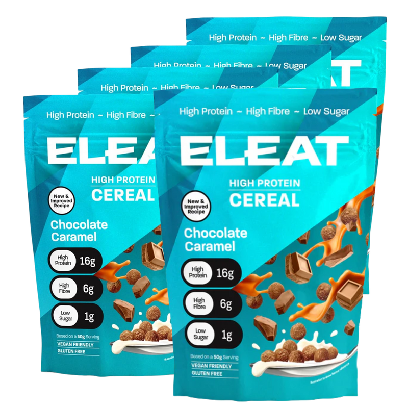 ELEAT Chocolate Caramel High Protein Cereal 250g - Case of 5 [Best Before: 14/11/2025]