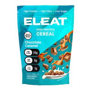 ELEAT Chocolate Caramel Flavour High Protein Cereal 250g