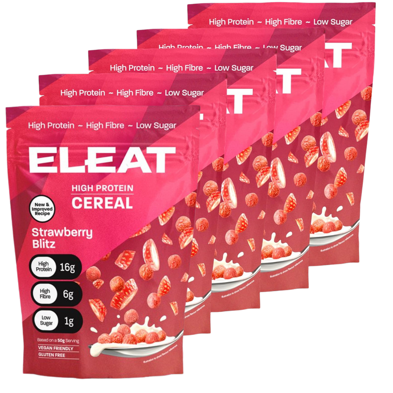 ELEAT Strawberry Flavour High Protein Cereal 250g  - Case of 5 [Best Before: 14/11/2025]