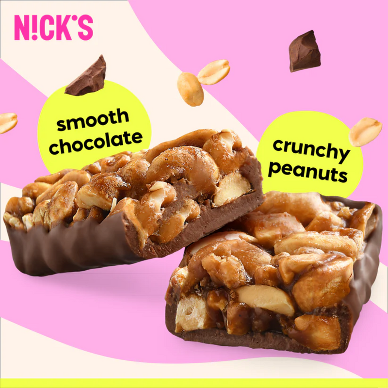 Nick's Peanut Crunch Nut bar 40g - Case of 12