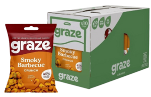 Graze Smoky BBQ Crunch bag 35g - Case of 10 [Best Before: 09/12/2025]