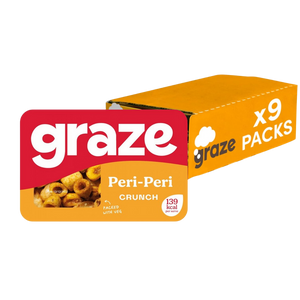 Graze Peri Peri Crunch 28g - Case of 9 [Best Before: 10/11/2025]