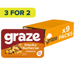 Graze Smoky BBQ Crunch 28g - Case of 9 [Best Before: 24/07/2025]