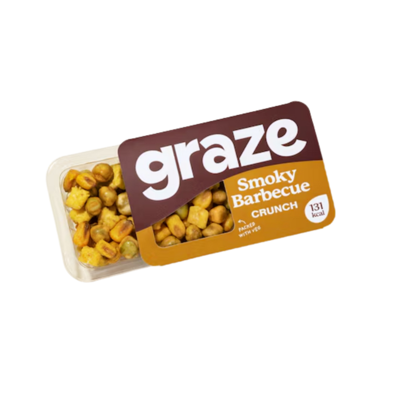 Graze Smoky BBQ Crunch 28g - Case of 9 [Best Before: 24/07/2025]