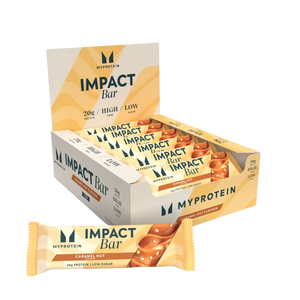 MyProtein Caramel Nut Impact Protein bar 64g - Case of 12 [Best Before: 14/08/2025]