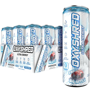 EHP Labs x Ghostbusters Oxyshred Frosty Big Apple Flavour Energy Drink 355ml - Case of 12 [Best Before: 04/08/2025]