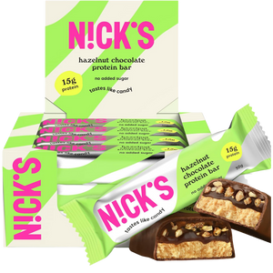 Nick's Hazelnut Chocolate flavour Protein bar 50g - Case of 12