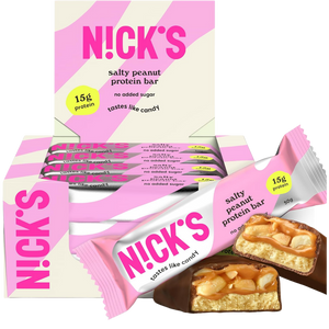 Nick's Salty Peanut flavour Protein bar 50g - Case of 12