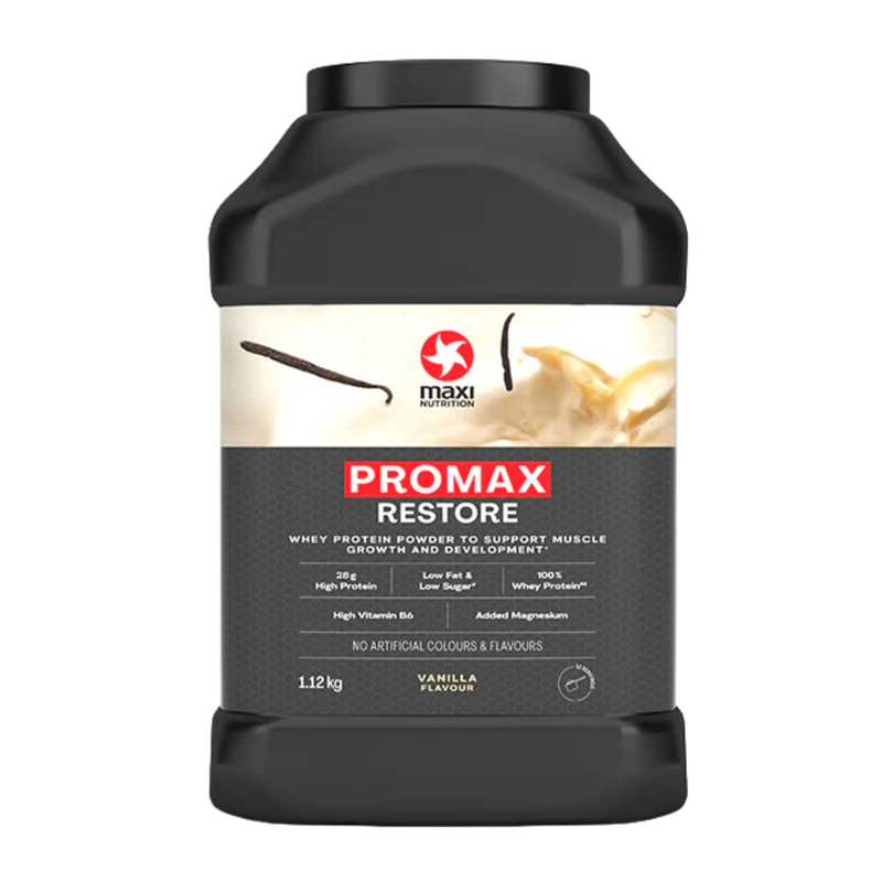 Maxinutrition Promax Restore Vanilla Whey Protein Powder 1.12kg