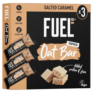Fuel10k Salted Caramel Topped Oat bars (3 x 45g multipack) [Best Before: 19/10/2025]